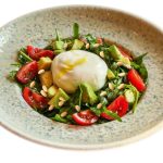 Пилешки каренца с гриловани зеленчуци